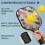 Σετ ρακέτες Pickleball με 2 μπάλες και τσάντα – Ρακέτες από fiberglass με λουλούδια, 4