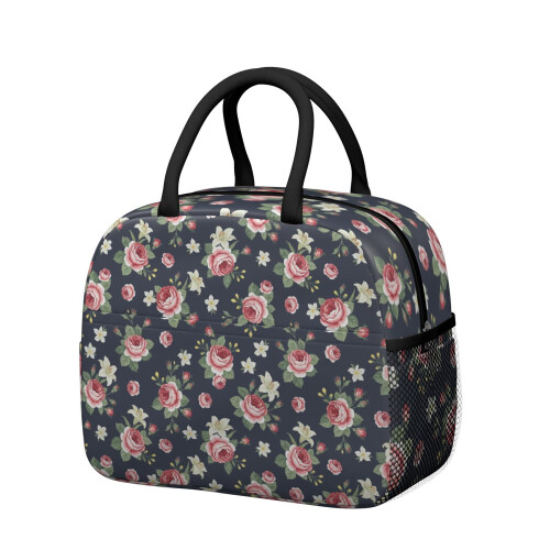 Isolierte Lunchbox mit Blumenmuster für Damen (1 Stück)