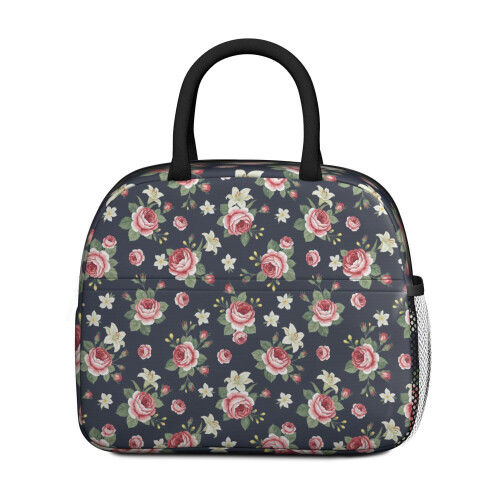 Isolierte Lunchbox mit Blumenmuster für Damen (1 Stück) 1