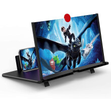 12"-os összecsukható 3D HD képernyőnagyító állvánnyal – Minden okostelefonnal kompatibilis