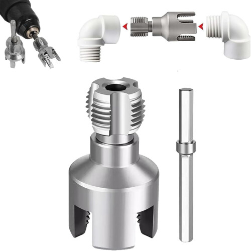 Pipe Threading & Tapping Tools – Internal/External, PVC, 1/2" & 3/4", Angle Bolt Repair Tools
