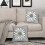 Μαξιλαροθήκες Sage Green & White Daisy 18x18, Σετ 2 τεμαχίων, Τετράγωνες Θήκες Μαξιλαριών από 3