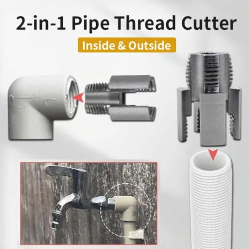 Pipe Threading & Tapping Tools – Internal/External, PVC, 1/2" & 3/4", Angle Bolt Repair Tools 1
