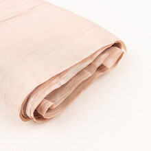 BalsaCircle, rouleau de tissu taffetas beige froissé accordéon de 137 cm x 9,14 m (54 po x 10 verges) - Fournitures pour fêtes, événements et