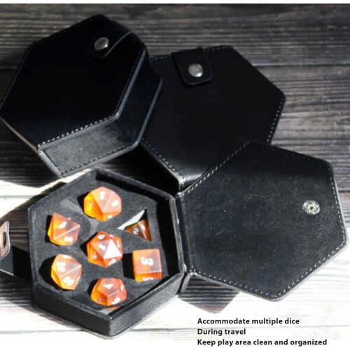 7-Compartment Dice Case for D&D Dice Sets – Compatible with Dungeons & Dragons 2