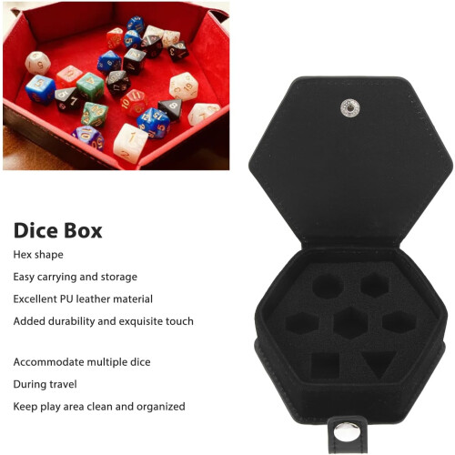 7-Compartment Dice Case for D&D Dice Sets – Compatible with Dungeons & Dragons 1
