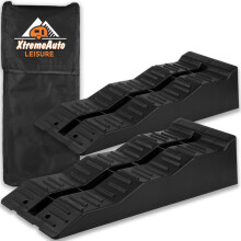 Xtremeauto Motorhome Levelling Ramps With Carry Bag - 5 Ton Heavy Duty Caravan Levelling Ramps, Heavy Duty Ramps For Campervan Leveling UV Resistant,