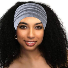 Augper NEU Damen Stirnbänder Breites Haarband Extra Turbanbänder für Damen Große Sport Workout Dehnbar Rutschfest Große Haarbänder