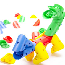MesaSe plastic speelgoed, een perfect verjaardagscadeau voor kinderen, met draai-, roteer- en spin-vorm bouwmodel spel, educatief kleurrijk