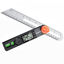 Preciva Sliding Bevel, 8 Inch/230mm T-Bevel Gauge with Digital Display, Adjustable Angle Finder Tool with ABS Handle Support Locking Results and Reve