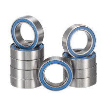 HiPicco MR126-2RS Deep Groove Ball Bearings, ID 6mm x OD 12mm x Width 4mm Miniature Bearings, Double Rubber Sealed Ball Bearing Pre-Lubricated Chrome