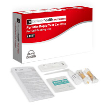 Berkeley Health Easy Check Ferritin Rapid Test Cassette - Iron Level Self Test for Home Use, Clear Results in Minutes - 1 Pack