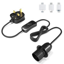 Bonlux Bottle Lamp Kit Do It Yourself UK, Bottle Light Adaptor, E14 Bulb Holder with Switch and Plug, Light Conversion Kit, Table Lamp Fittings for L