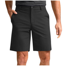 Pantalones cortos para hombre, color liso, estilo casual, con botones en la cintura y bolsillos, ideales para actividades al aire libre, golf,