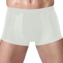 Herren-Unterwäsche Micro Dual Pouch Trunks Ball Pouch Wulste Verstärkende Boxershorts für Männer