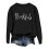 Damen-Pullover-Sweatshirt mit Print, langärmelig, Rundhalsausschnitt 1