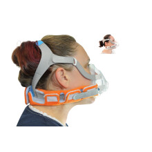 Reversible Stag's Head CPAP Headgear Neck Pad Cover - Prevent CPAP Strap Marks on Your Skin - Fully Customizable - Cut to Suit Your Size - Adjust Whi