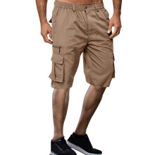 Pantalones cortos cargo Heyac Camo para hombre, entrepierna de 7", pantalones cortos de algodón para senderismo y estilo urbano, múltiples