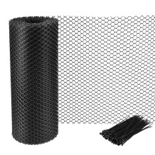 Chicken Roll Plastic Chicken Reusable Strong Wire Fencing Poultry Breeding Netting Garden Balcony For Home Decorate And Gardening (Black, 40cm10m)