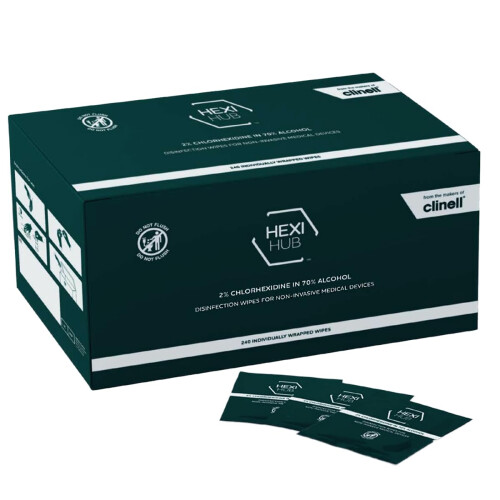 Clinell Clinell Hexi Hub 2% Chlorhexidene Wipes - Box of 240