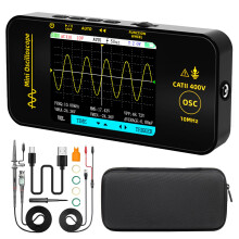 BSIDE OT3 Handheld Digital Oscilloscope Pocket Mini 10MHz Bandwidth 48MSa/s Sampling Portable Oscilloscope Rechargeable Ultra Slim with 3.2" Full-Vie