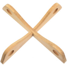 Wok-rist i bambus, 20x20 cm, skridsikker bordpladeholder