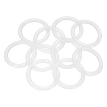 sourcing map 10pcs Silicone O-Ring 26mm OD 19mm ID 3.5mm Width Metric Sealing Gasket Plumbing VMQ Seal O-Ring Washer for Pressure Washer Air Gas Conn