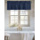 Cortina de couro bovino azul-marinho com bolso para varão, 152 x 46 cm (60 x 18 polegadas), estilo rústico, com textura de couro, ideal para 6