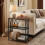 Narrow 20 Inch Side Table with 3-Tier Shelves Rustic Brown 7