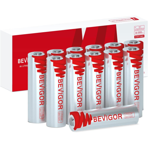 Μπαταρίες λιθίου AA 1.5V 3000mAh 12 τεμάχια