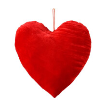 Adorno de pared de nailon y spandex con forma de corazón rojo para el Día de San Valentín