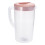 Jarra de água de plástico rosa 2,5L 2