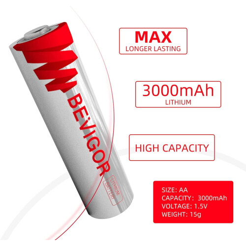 Μπαταρίες λιθίου AA 1.5V 3000mAh 12 τεμάχια 1