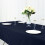 Navy Blue Cotton Blend Rectangular Tablecloth 90" x 156" 4