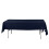 Navy Blue Cotton Blend Rectangular Tablecloth 90" x 156" 3