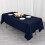 Navy Blue Cotton Blend Rectangular Tablecloth 90" x 156" 5