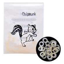 Angzhili 2 Packs Dental Elastic Rubber Bands Orthodontic Elastics Braces Teeth Gap (Chipmunk 1/8")
