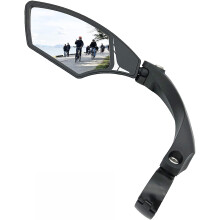 New Handlebar Bike Mirror, HD Blast-Resistant, Safe Crystal Clear Glass Mirror, Adjustable Rotatable Bike Mirror, Rearview Mirror, Bicycle Mirror