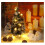 Mini sapin de Noël LED à piles, décoration de bureau 8