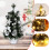 Mini sapin de Noël LED à piles, décoration de bureau 4