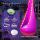 LED hanging hammock chair nylon fabric with pillow 2