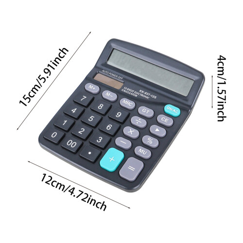 Calculadora de mesa Yocbz com visor LCD de 12 dígitos (pacote com 2) 2