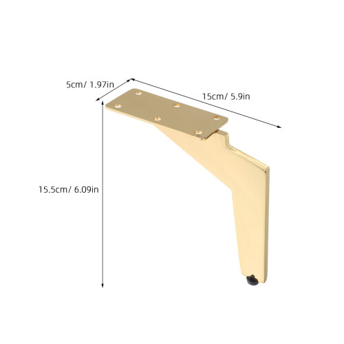 Πόδια τραπεζιού DIY σε χρυσό, μοντέρνο σχεδιασμό, εύκολη εγκατάσταση για το σπίτι, 4 1
