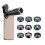 Kit de Lentes para Câmera 10 em 1: Grande Angular 0,63x, Teleobjetiva 22x, Olho de Peixe, Ultra Grande Angular 198 e Mais – Compatível com 1