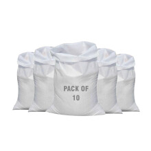 TGL PACKAGING 10PCS Heavy Duty (50x75cm) Woven Rubble Sacks | Extra Strong Polypropylene Builders Bags | Garden Waste Bags | Reusable Sacks for Const