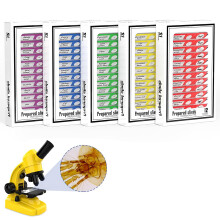 Ninyoon 60pcs Microscope Slides with Specimens for Students – Students Prepared Microscope Slides with Animals, Insects, Plants, Flowers Specimens