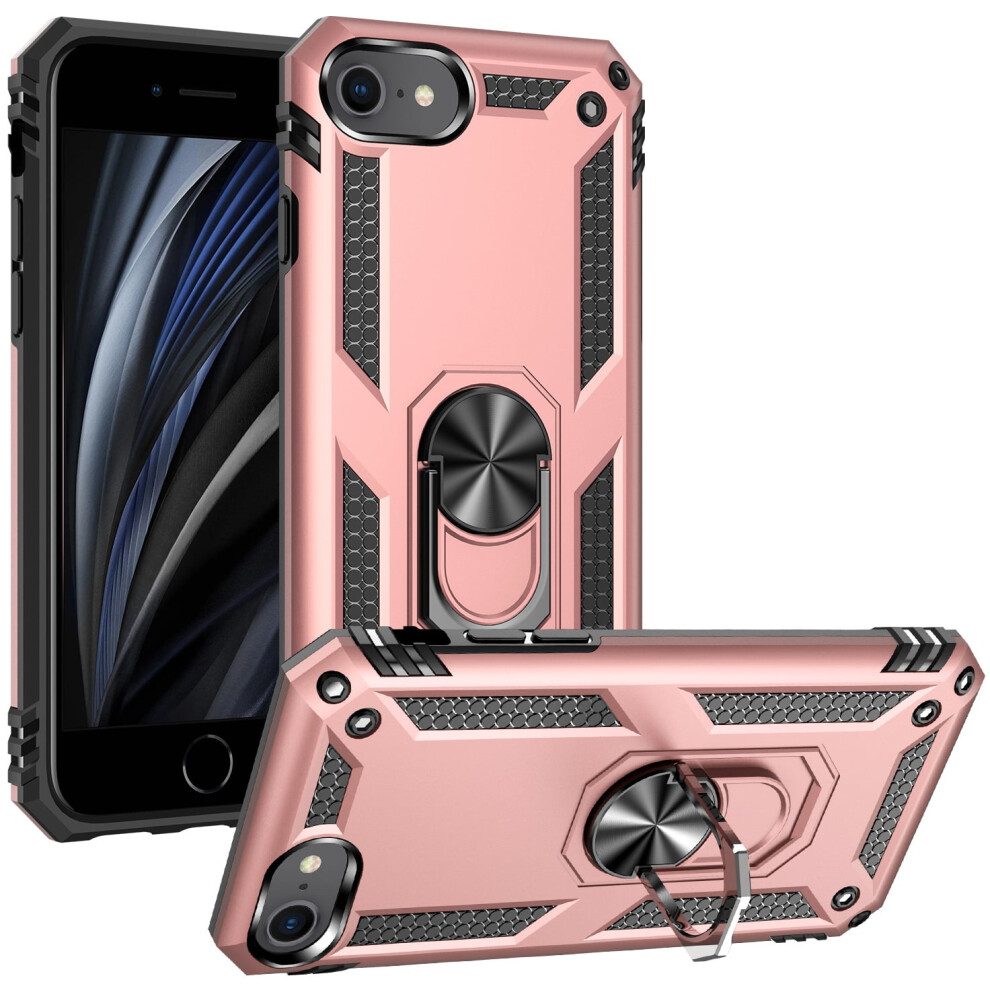 Heavy Duty Shockproof Case Compatible With Iphone 7/8/Se 2Nd & 3Rd Gen (2020/2022), Rose Gold 9165521421947