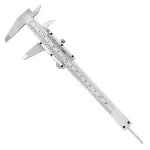 QWORK Vernier Calipers, High Precision Vernier Gauge Vernier Caliper 6 inch/150mm, 0.05mm/1/128in Tolerance Calipers Measuring Tool for Versatile Me