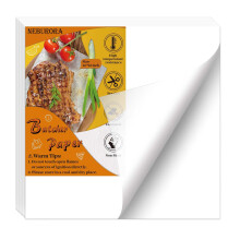 NEBURORA 70 Pcs White Butcher Paper 12 x 12 inch No Wax Disposable Butcher Paper Precut Square Wrapping Paper for Sublimation Smoking Meats
