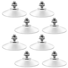 8 Pack Thickened Sucker Suction Cups with M6 x 14 Thread Screw 51mm Heavy Duty Window Suction Cups Clear PVC Sucker Pads Extra Strong Adhesive Glass-